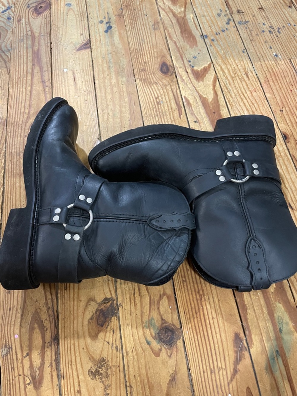 Justin Moto Style Leather Boots